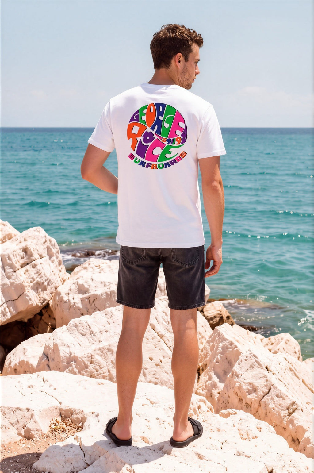 George Rice | T-shirt | psychedelic - Outrigger Trading Co - Surf wear AustraliaGeorge Rice | T-shirt | psychedelic