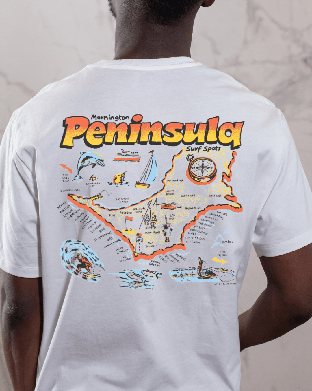 Mornington Peninsula Surf Breaks | T-shirt - OutriggerMornington Peninsula Surf Breaks | T-shirt