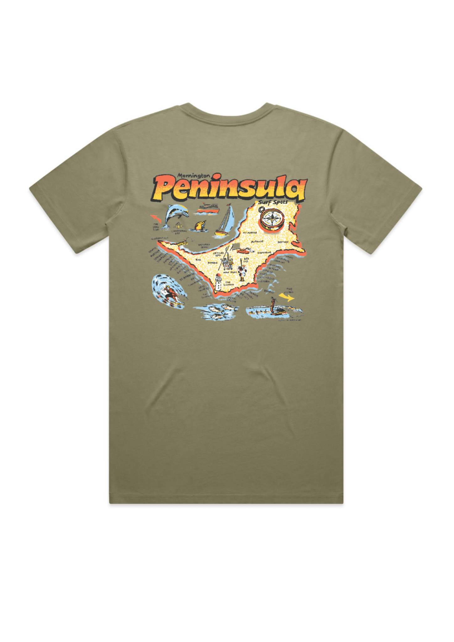 Mornington Peninsula Surf Breaks | T-shirt - OutriggerMornington Peninsula Surf Breaks | T-shirt