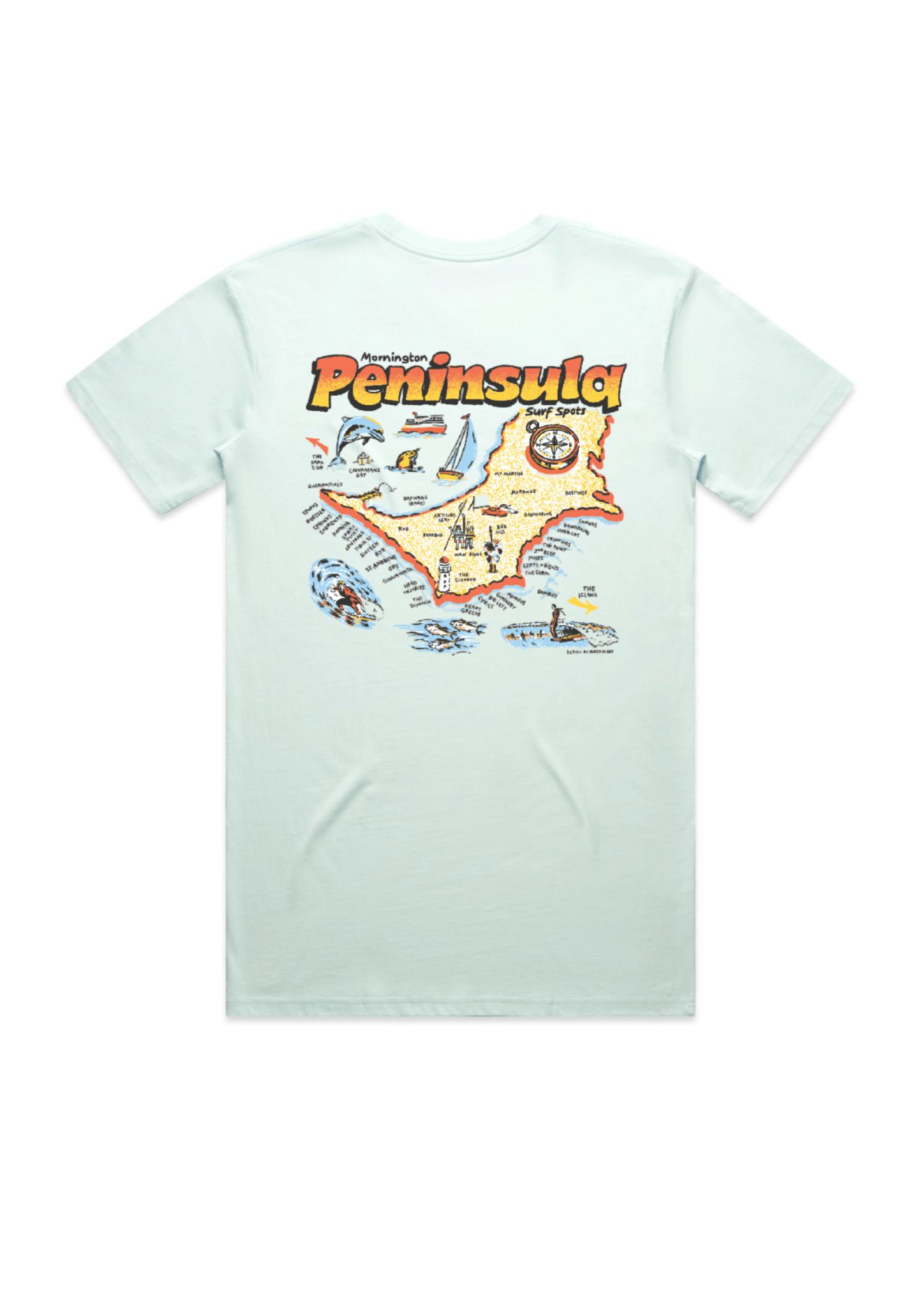 Mornington Peninsula Surf Breaks | T-shirt - OutriggerMornington Peninsula Surf Breaks | T-shirt
