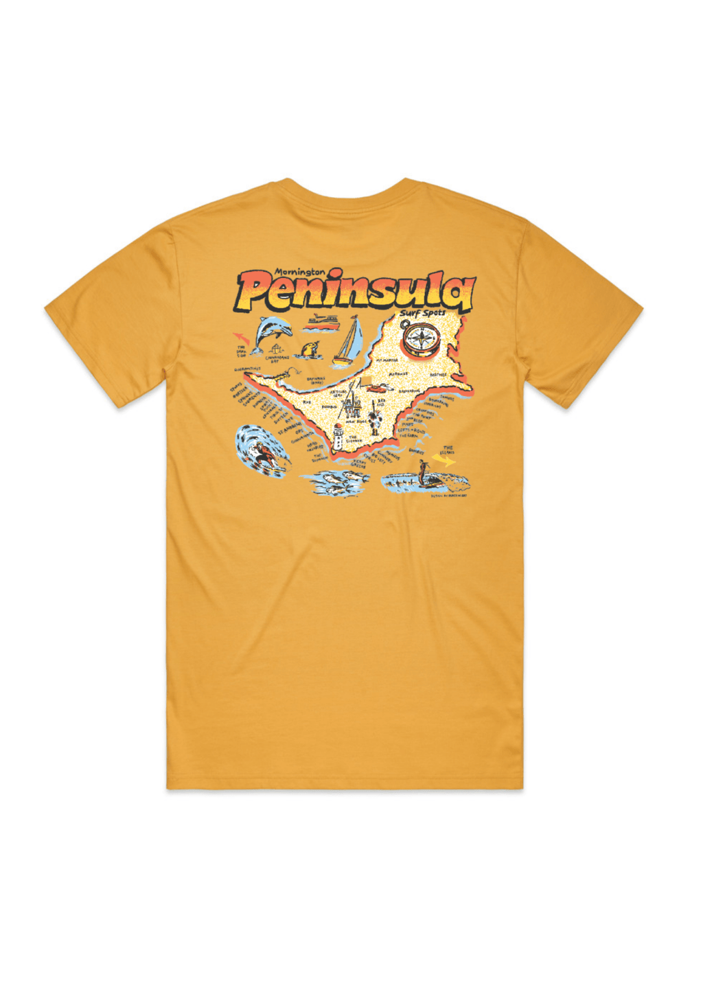 Mornington Peninsula Surf Breaks | T-shirt - OutriggerMornington Peninsula Surf Breaks | T-shirt