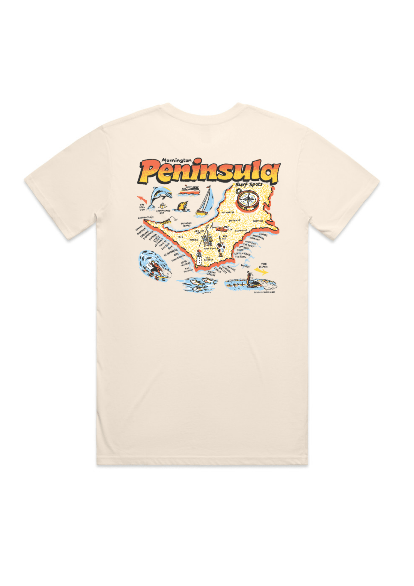 Mornington Peninsula Surf Breaks | T-shirt - OutriggerMornington Peninsula Surf Breaks | T-shirt