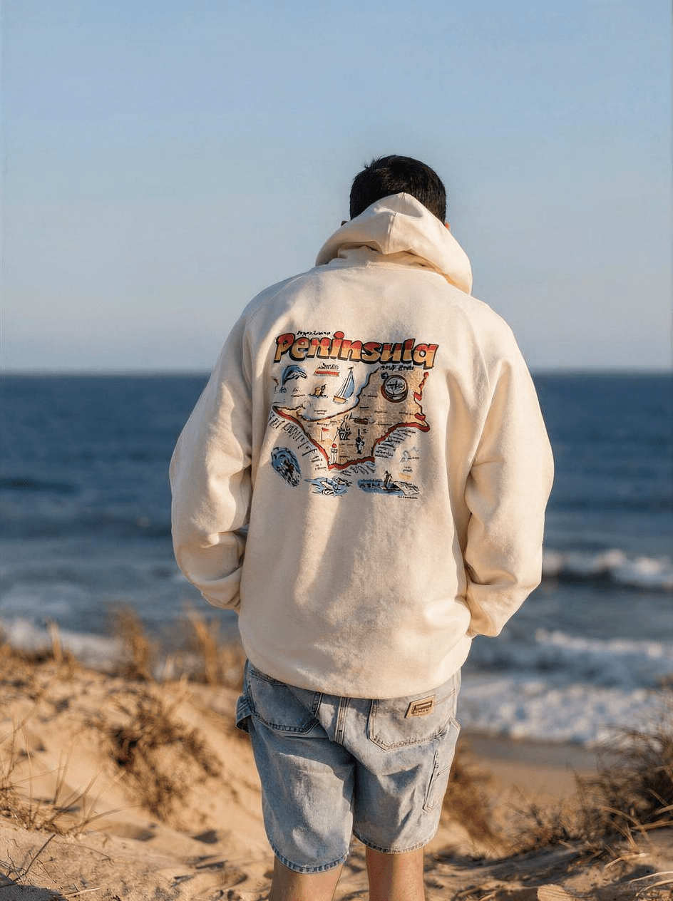 Peninsula Surf Spots | Hoodie - Outrigger Trading Co - Surf wear AustraliaPeninsula Surf Spots | Hoodie