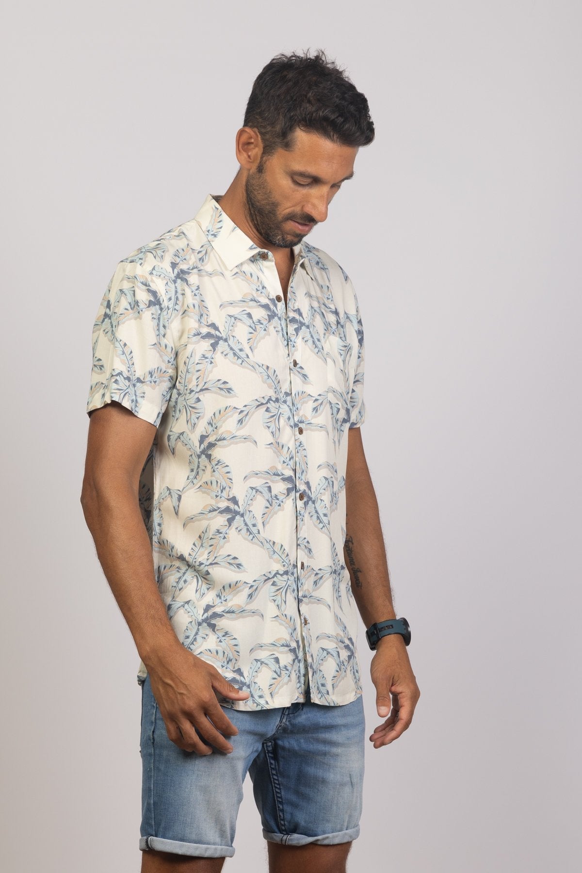 The Palm Button Shirt - Outrigger Trading Co - Surf wear AustraliaThe Palm Button Shirt